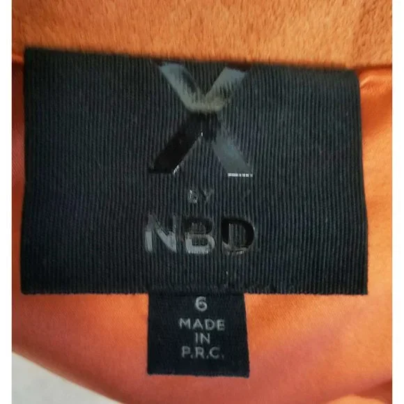 X by NBD Womens Suede Leather Mini Skirt Studs Brown 6 - Picture 6 of 8